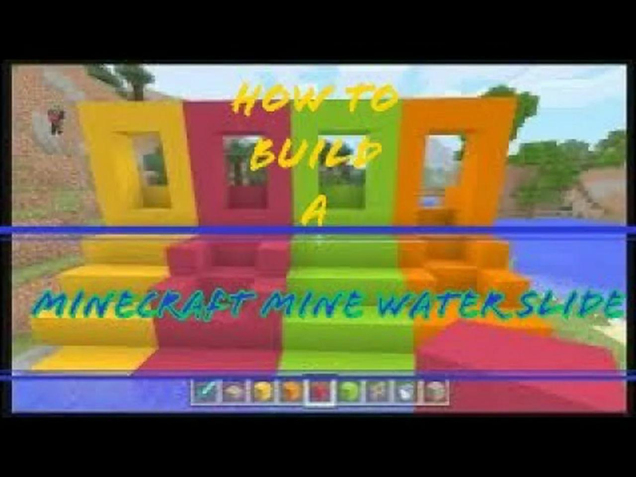 How to Make a Mini Water Slide in MineCraft Video by @MarioGamerGuru