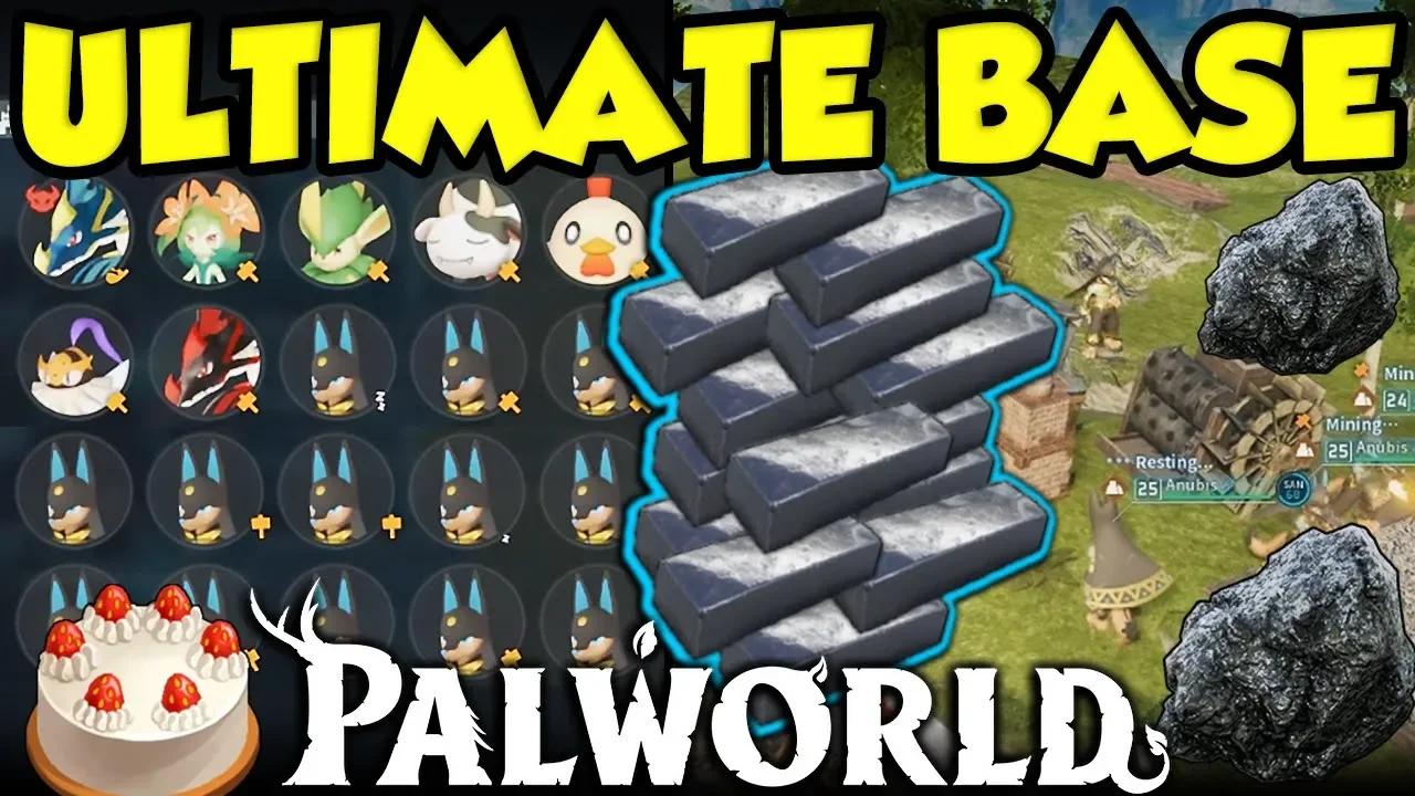 ULTIMATE PALWORLD BASE! Best Palworld Base Build For Refined Ingots and ...