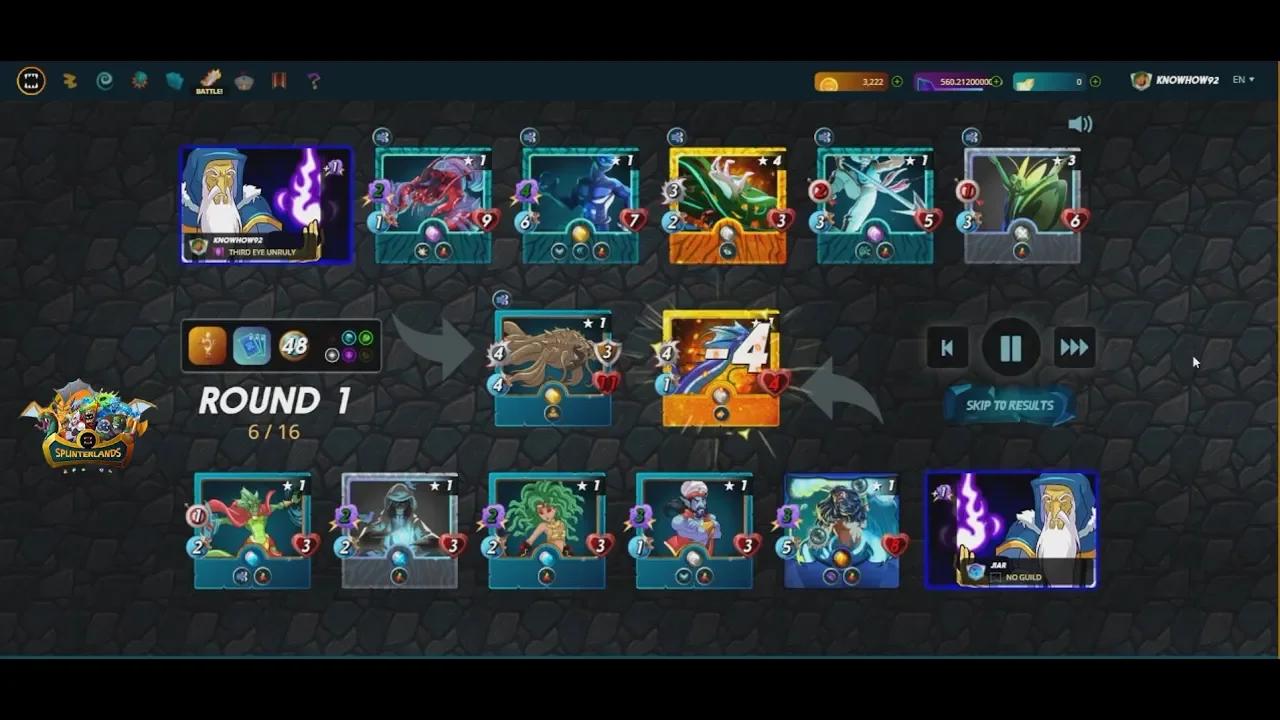 Splinterlands - Water Splinter Ranked Gameplay