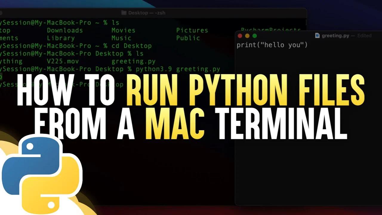 How To Run Python Files From Terminal (Mac)