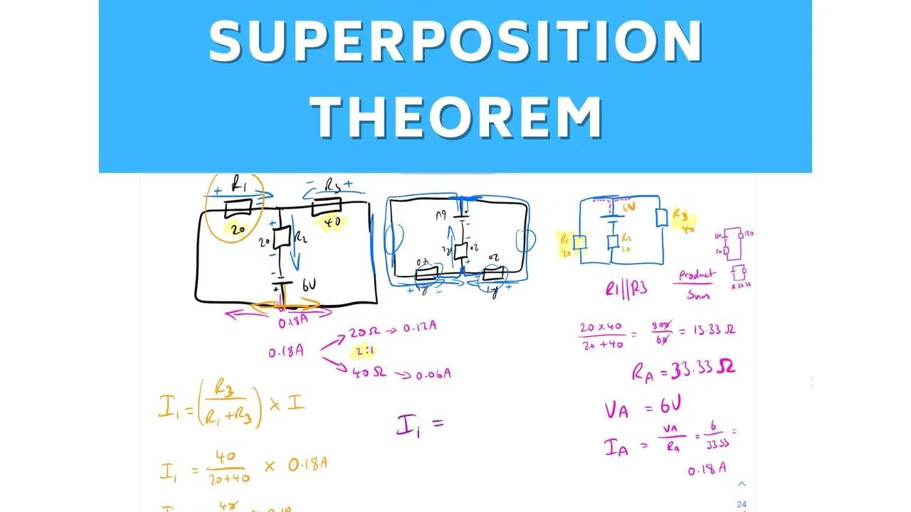 Superposition Theorem - Revising Electronics & Electrical Principles 1