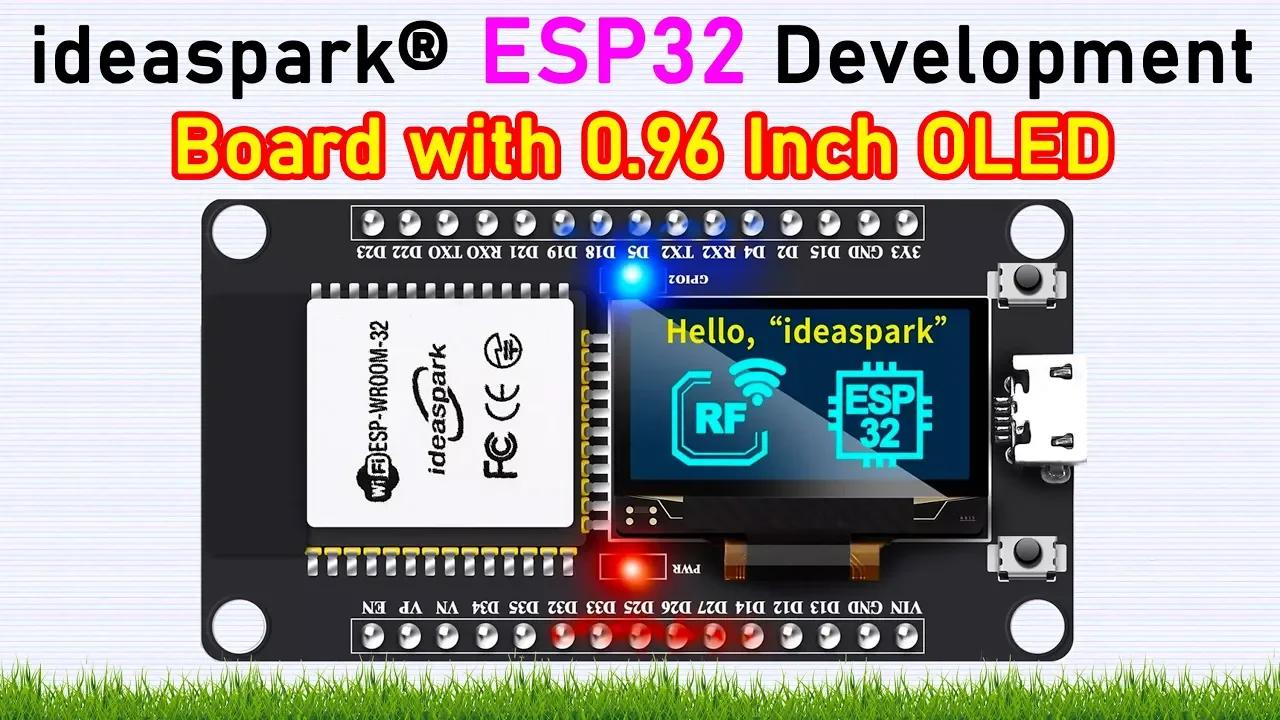 IdeaSpark® ESP32 Development Board with 0.96 Inch OLED Display, CH340 ...