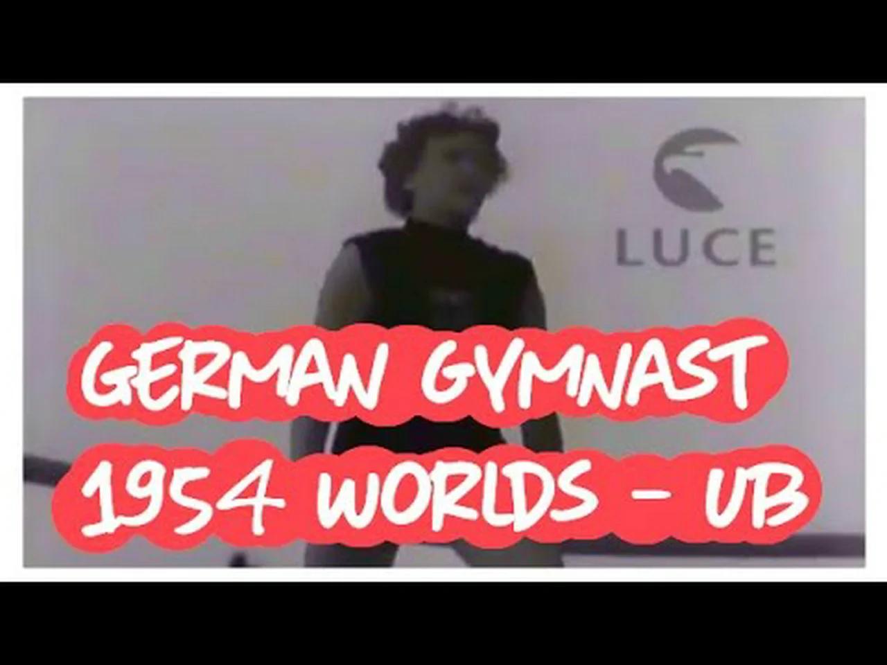 german-gymnast-1954-gymnastics-worlds-uneven-bars