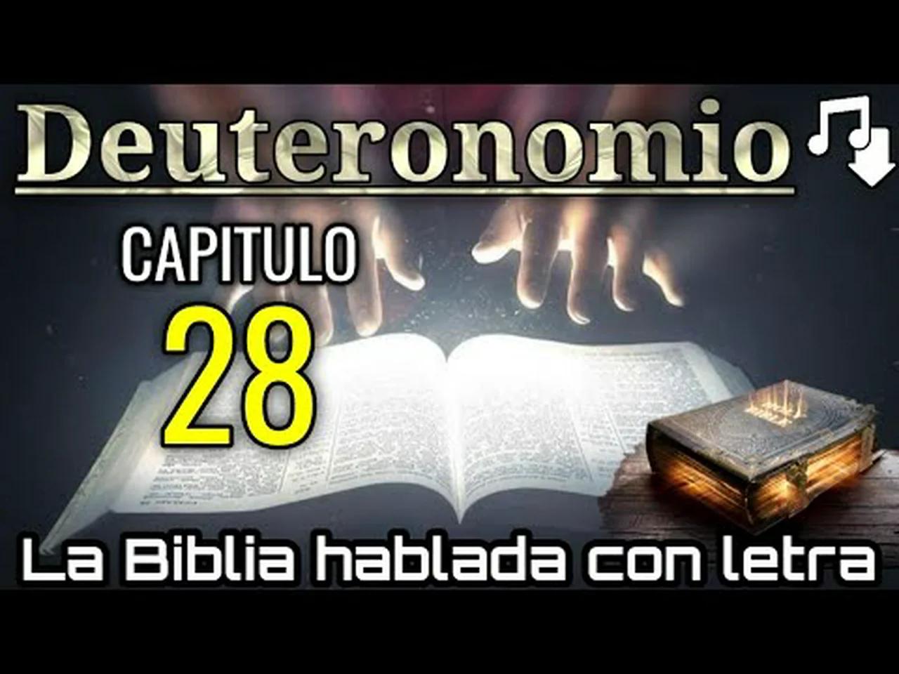 🔴 DEUTERONOMIO Capitulo 28 hablado Con Letra ( Bendiciones de la ...