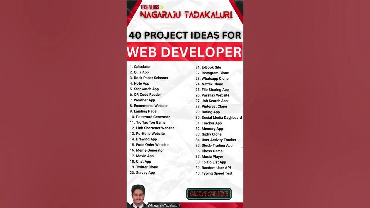 Project Ideas For Web Programming