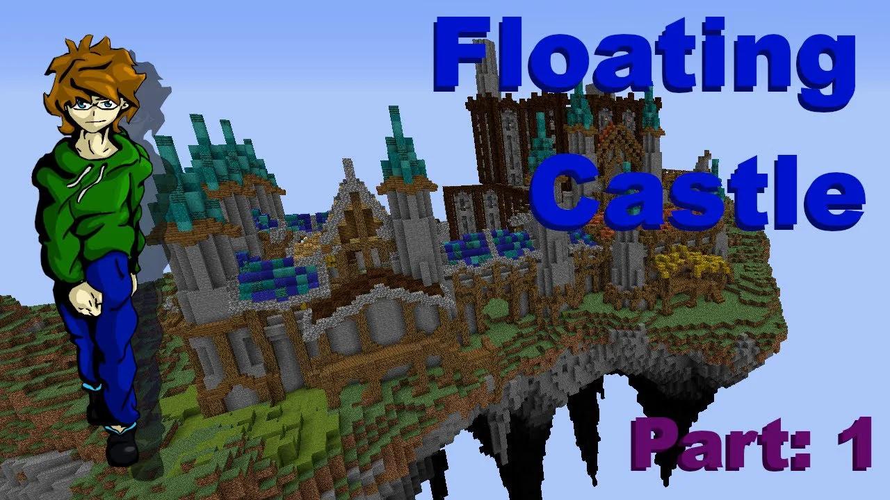 Floating Castle Part1: Minecraft Building Time Lapse