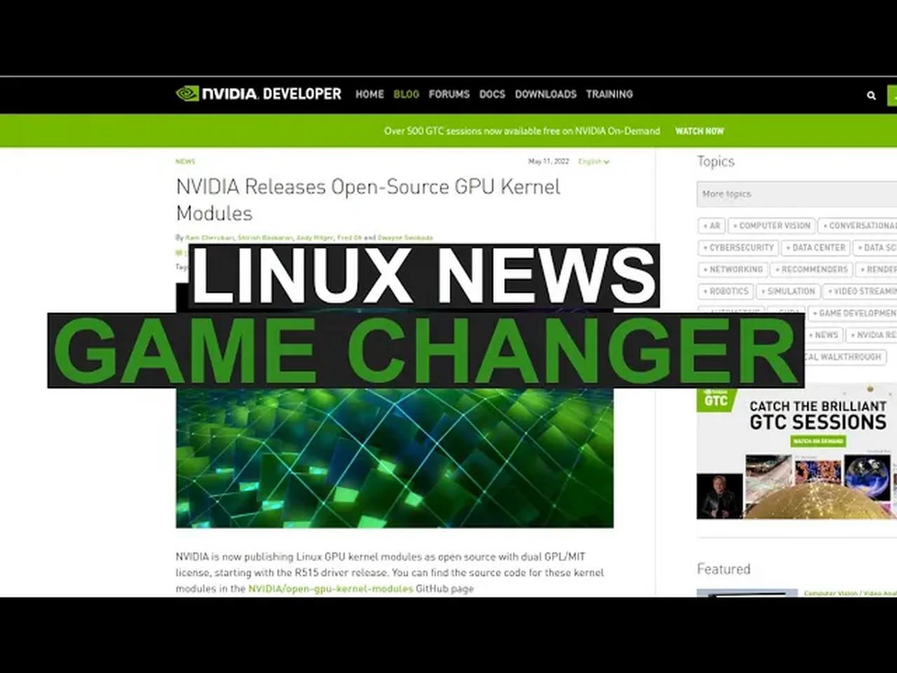It's finally happening !! Nvidia open sources Linux drivers!!