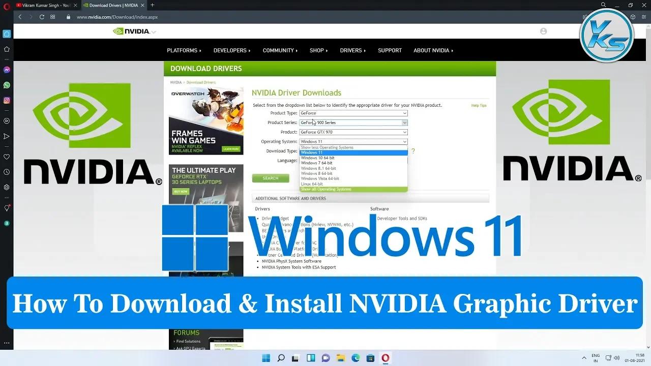 Windows 11 - How To Download And Install Nvidia Graphic Driver For PC ...