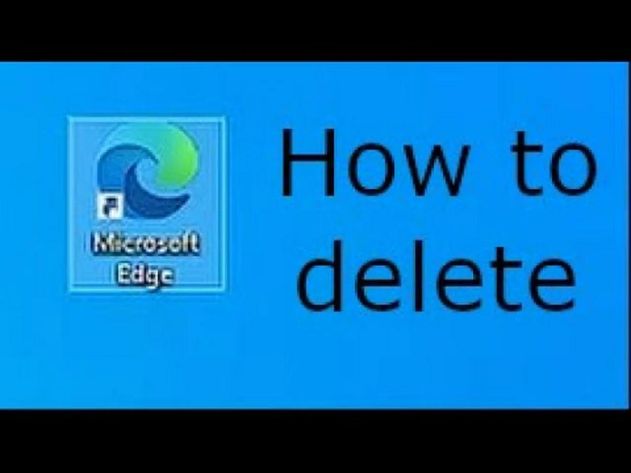 how to delete edge in windows 10