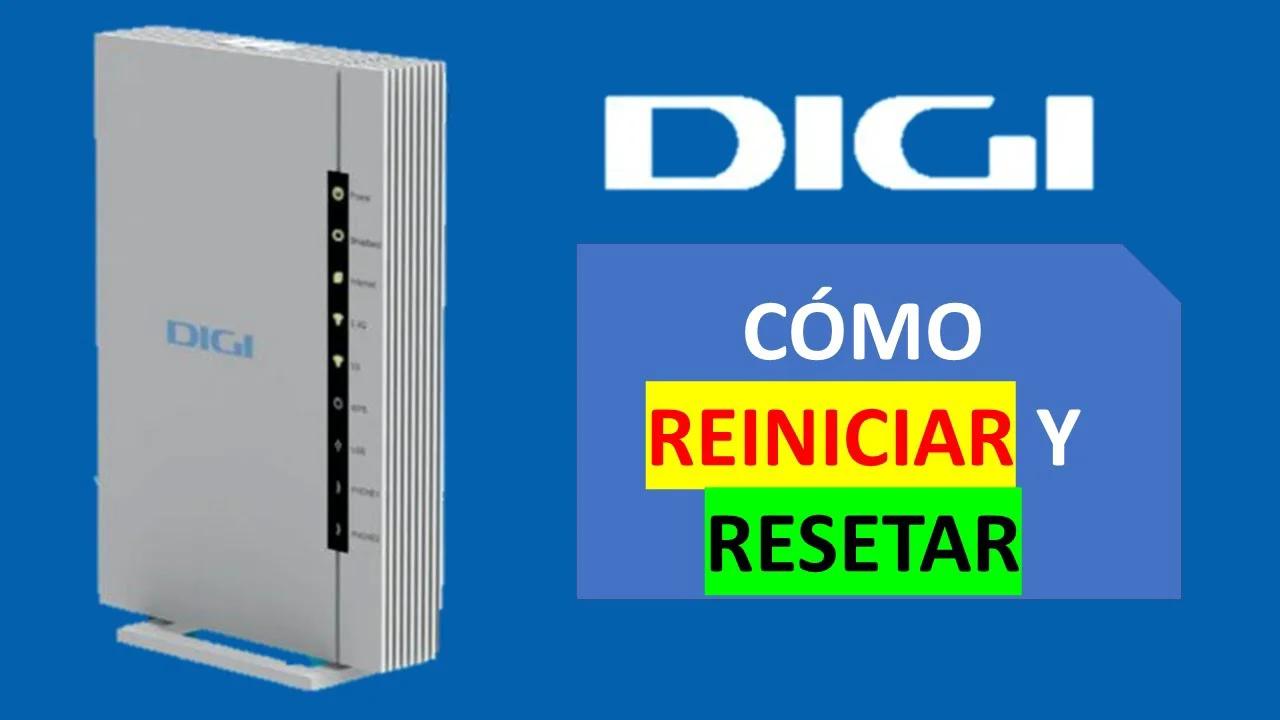 Como reiniciar o resetear router de #DIGI 2023 aH3600