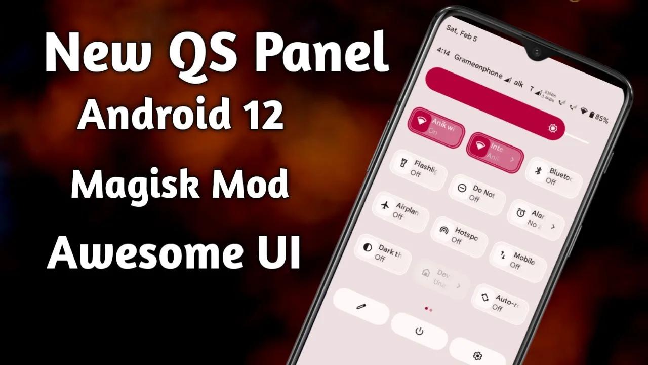 New Qs Tile Mod For Android 12 Custom Roms|All Android 12 Custom Rom ...