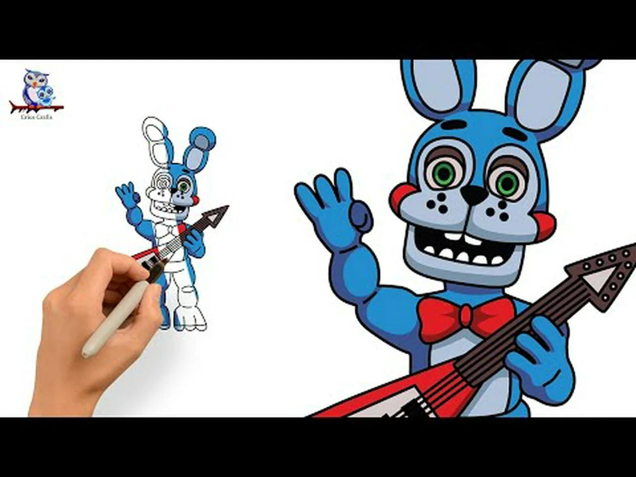 How To Draw Bonnie Five Nights At Freddy S Tutorial