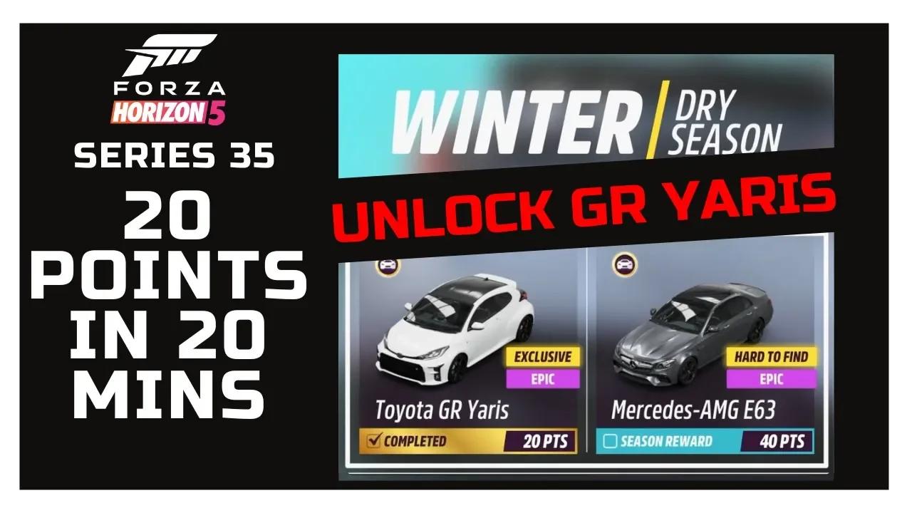 Forza Horizon 5 - Unlocking Toyota GR Yaris in 20 Mins + Bonus