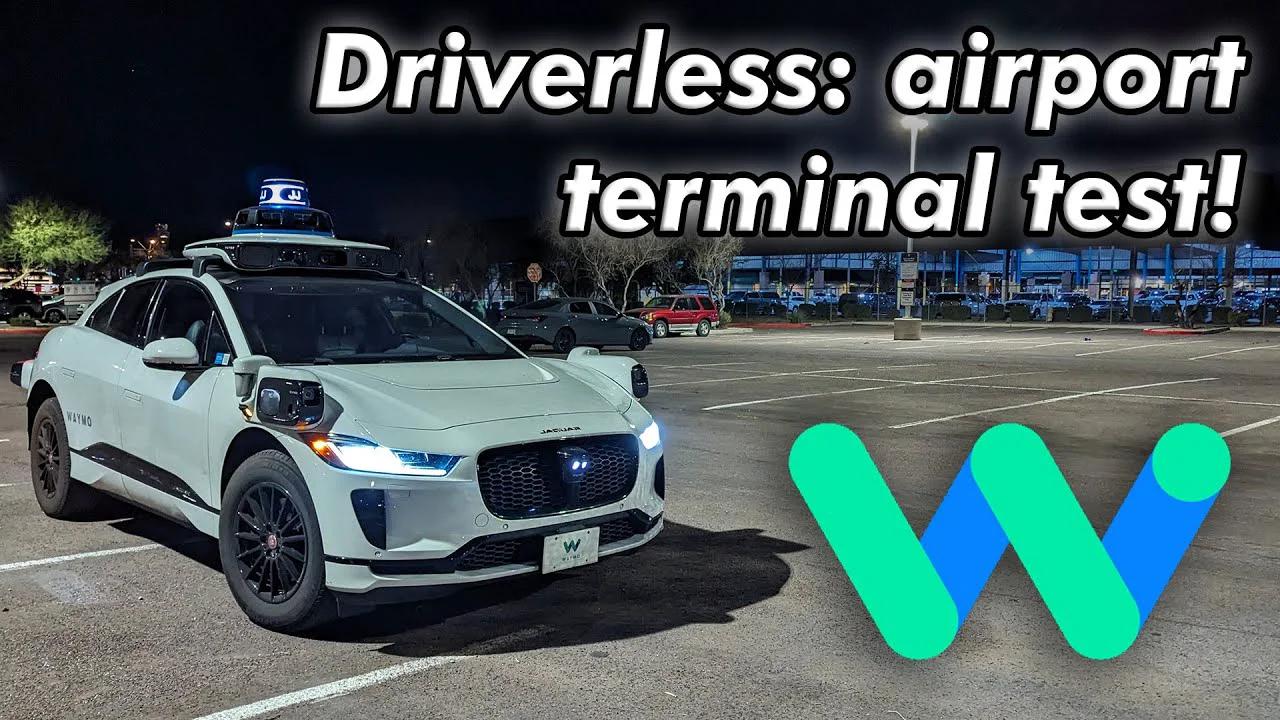 Driverless Waymo: PHX Airport terminal test! | JJRicks Rides With Waymo ...