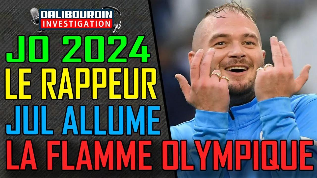 JO 2024 - C'EST LE RAPPEUR JUL QUI A ALLUMÉ LA FLAMME OLYMPIQUE A MARSEILLE
