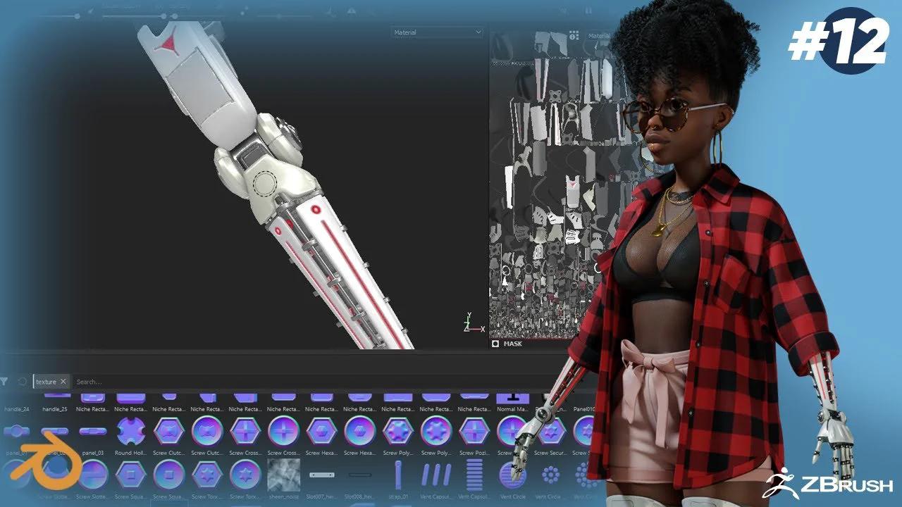 how to create stylized character speedthrough | Part 12 | texturing ...