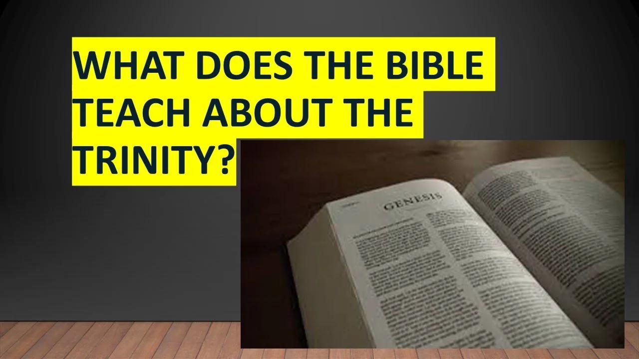 WHAT DOES THE BIBLE TEACH ABOUT THE TRINITY visual data 2