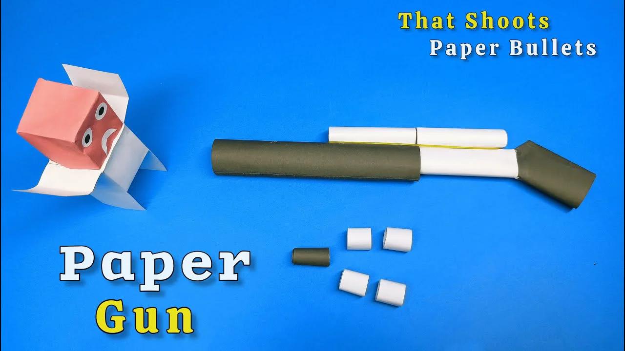 DIY - Make Paper Gun Easy and Fast - How To Make Paper Gun That Shoots ...