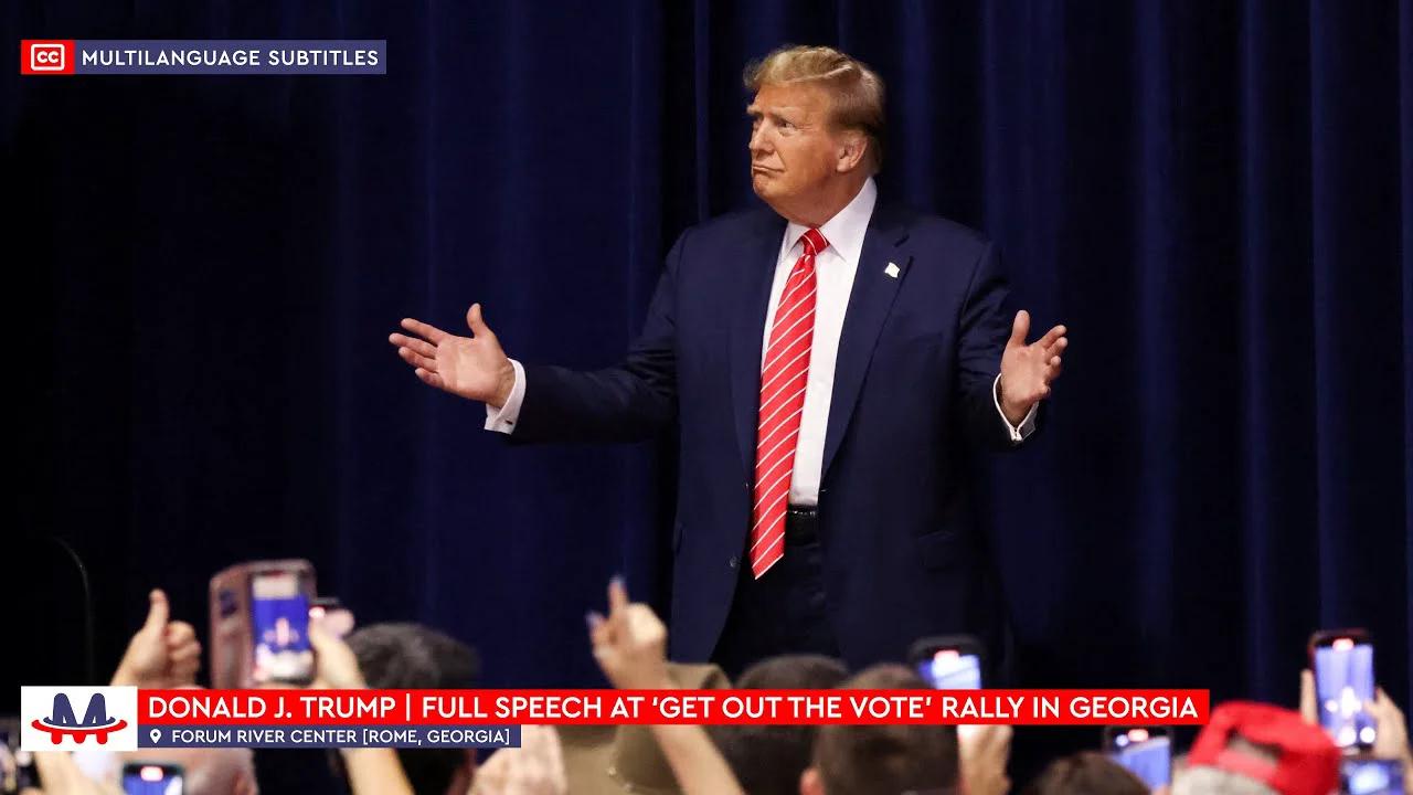 🇺🇸 Donald Trump | Full Speech at Rally in Rome, Georgia (Multilanguage ...