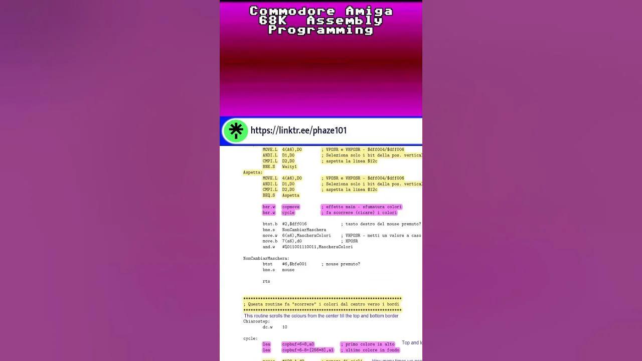 Phaze 101 Commodore Amiga 68000 Assembly Programming Gamedev The