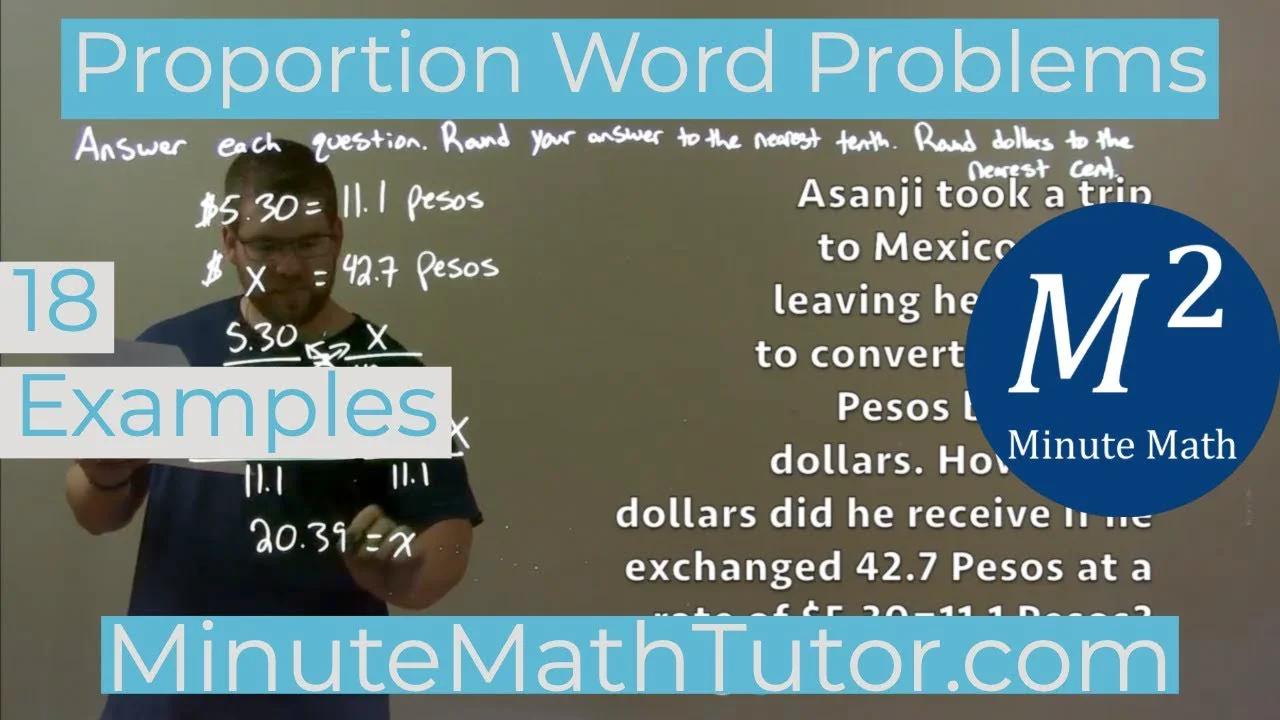 Proportion Word Problems | 18 Examples