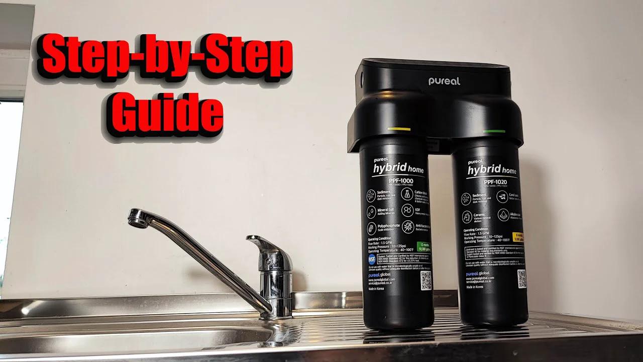 How to Install Water Filter with Faucet Pureal PPU1020D Hybrid Home