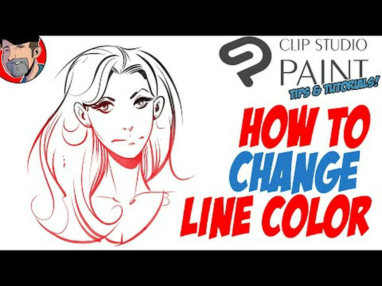 EASY way to change line color in CLIP STUDIO PAINT | Tips/Tutorial
