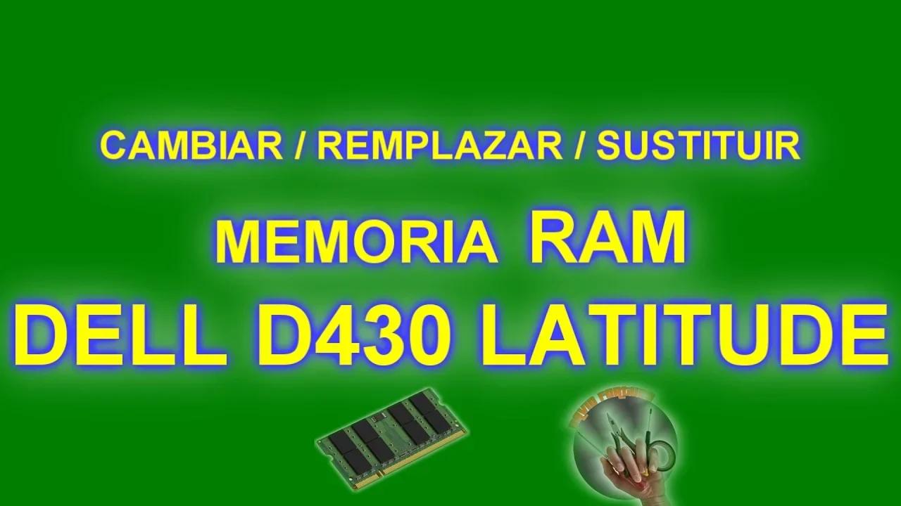 Cambiar MEMORIA RAM DELL D420 y D430 LATITUDE