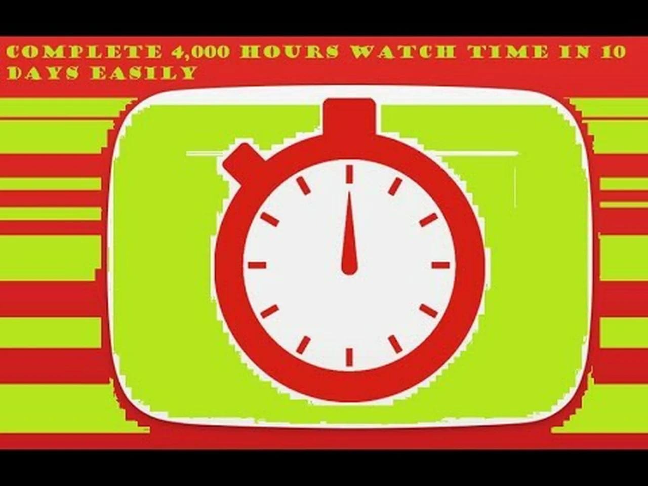 4000 Hours Watch Time In Days