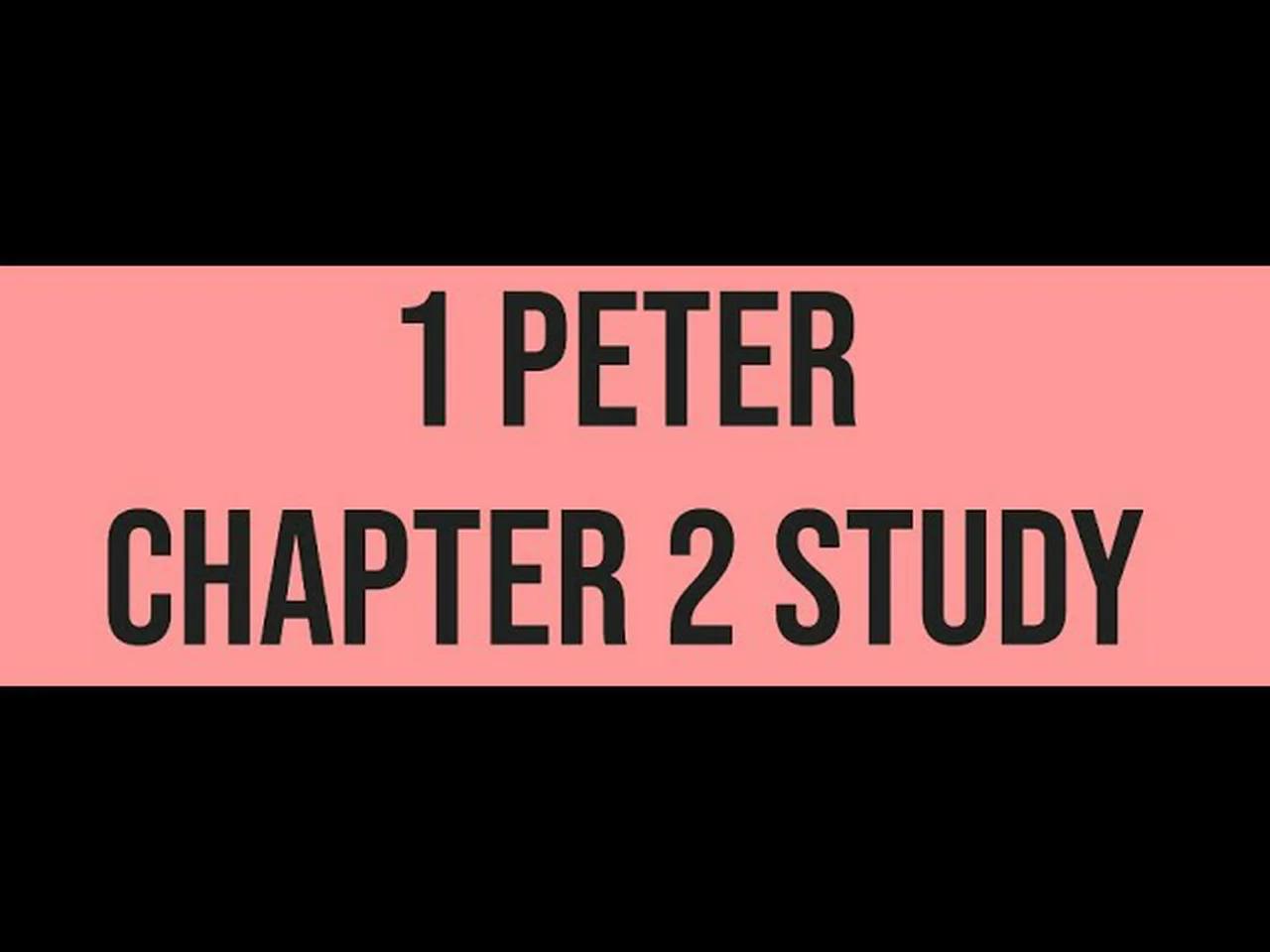 1 Peter Chapter 2 Study Guide
