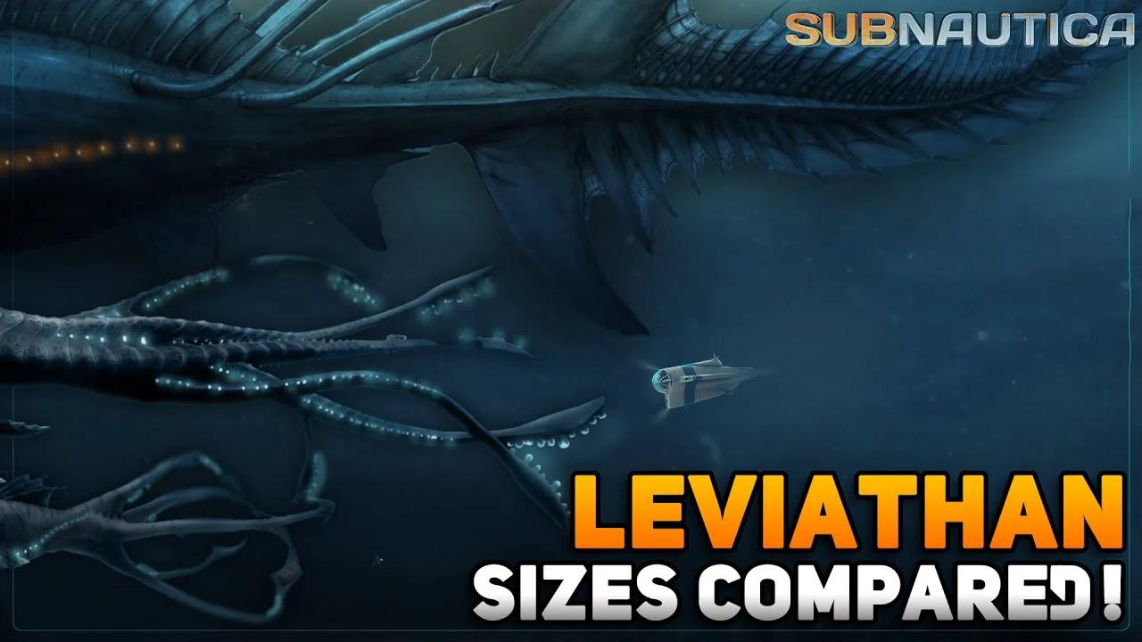 All leviathan sizes compared subnautica below zero