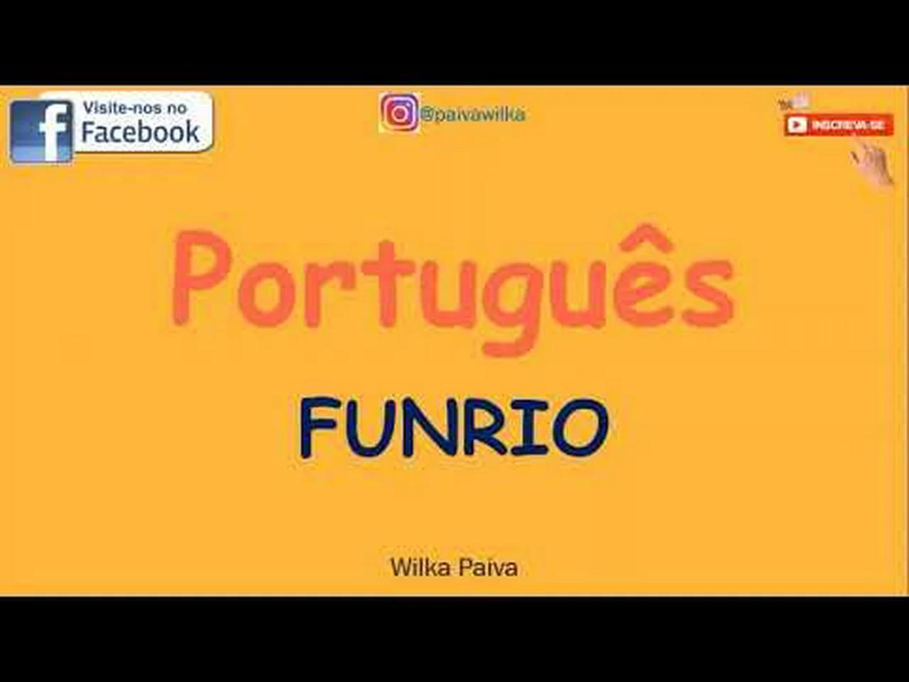 #1 Português da banca FUNRIO