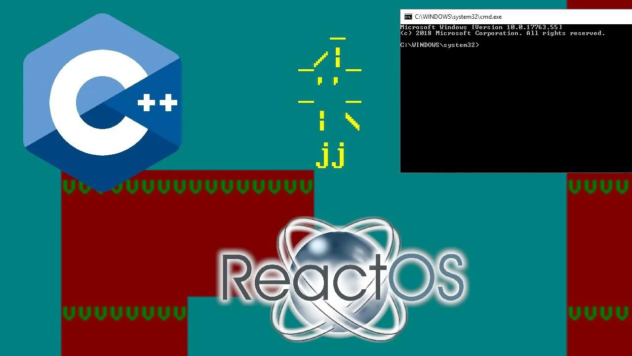 Creating a Platformer In The Windows Console With C++ (In ReactOS!)