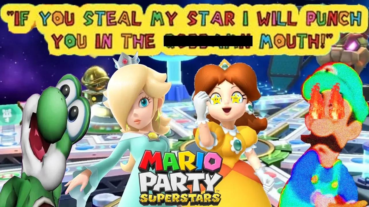 Mario Party Superstars 4Player Online Match (Space Land)