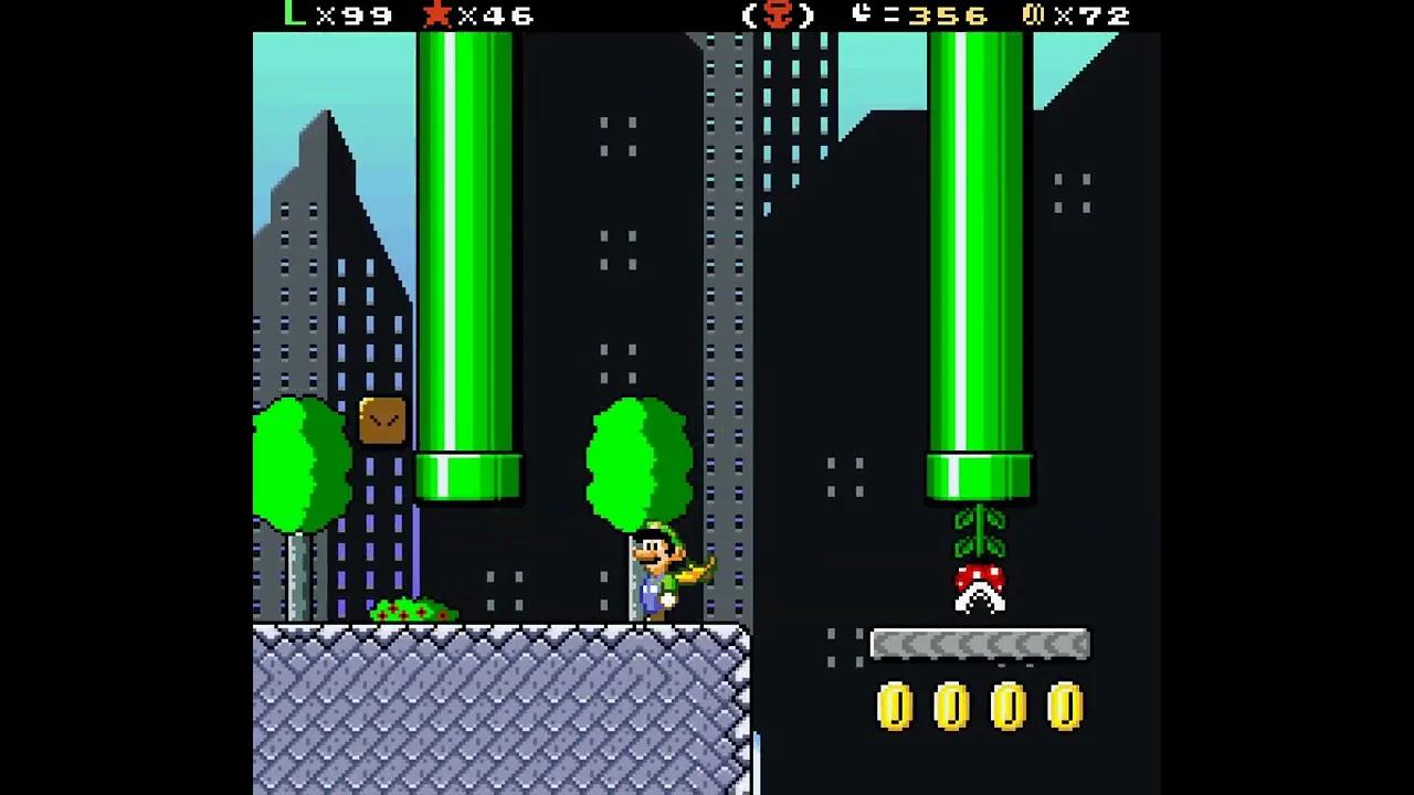 Super Mario World: The Princess Rescue 2 - Luigi's Journey! - Ninja Streets