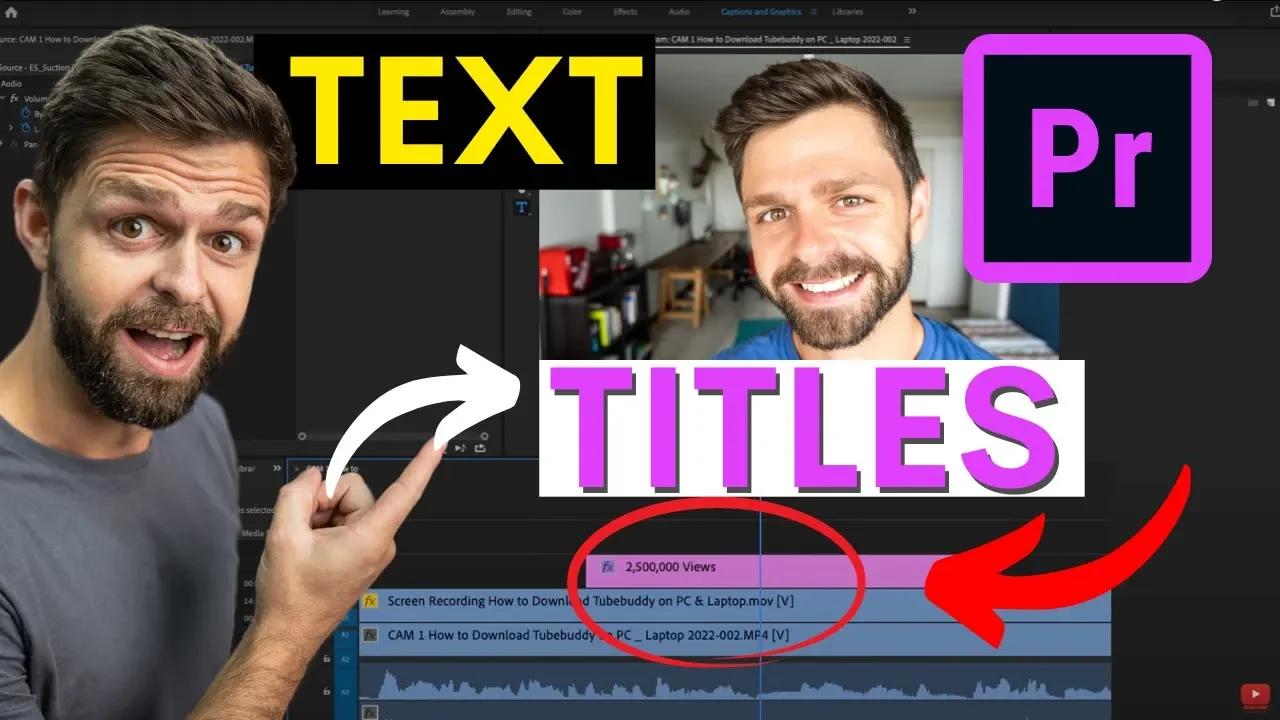premiere pro 2022 text tracking