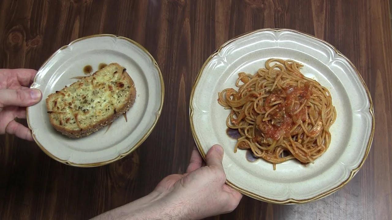 Cheesy Garlic Bread and Pasta Recipe