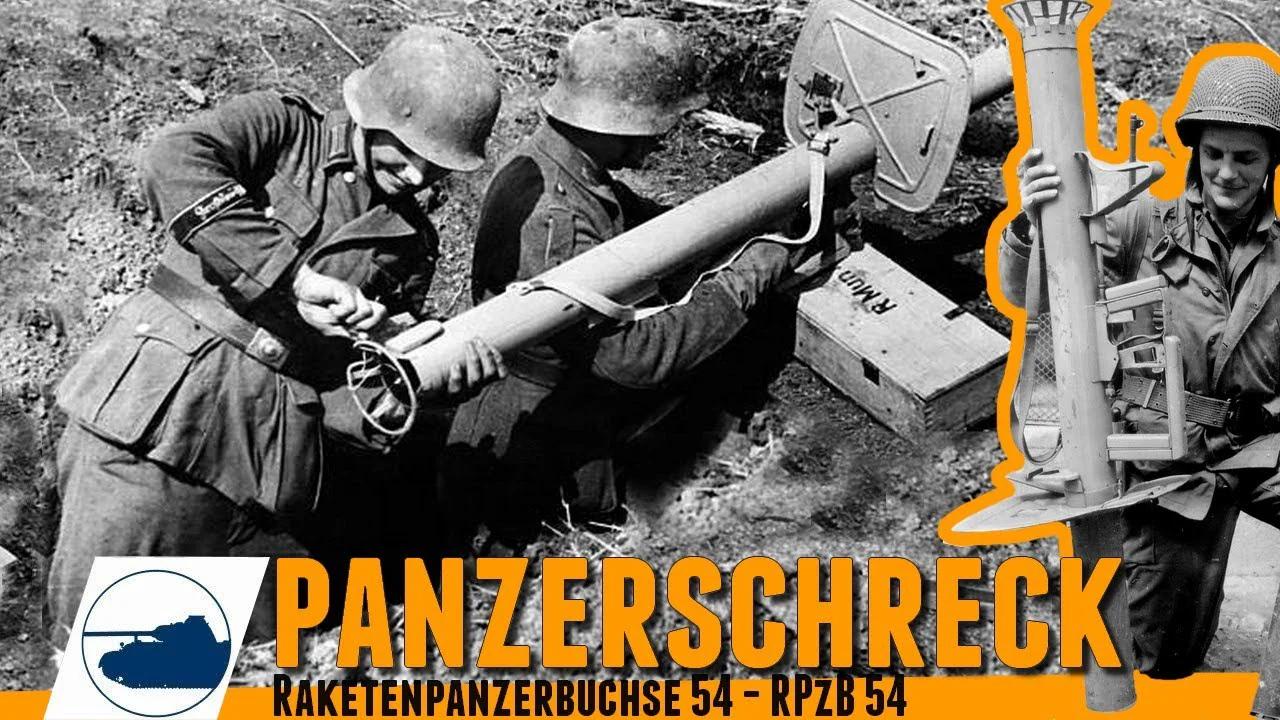 Rare WW2 Panzerschreck Raketenpanzerbüchse 54 - Footage.