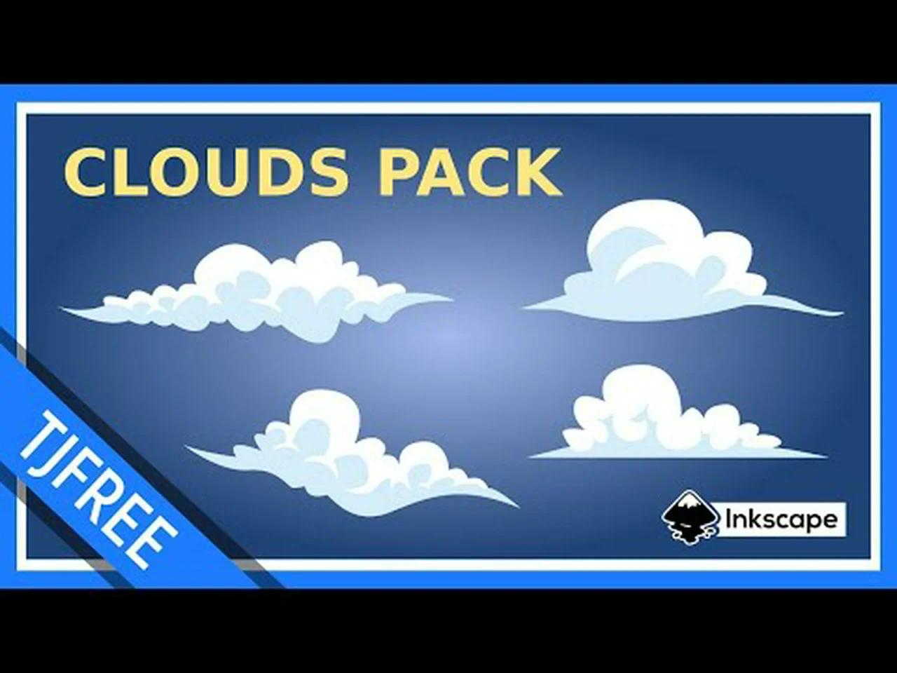 Inkscape Draw Cartoon Clouds