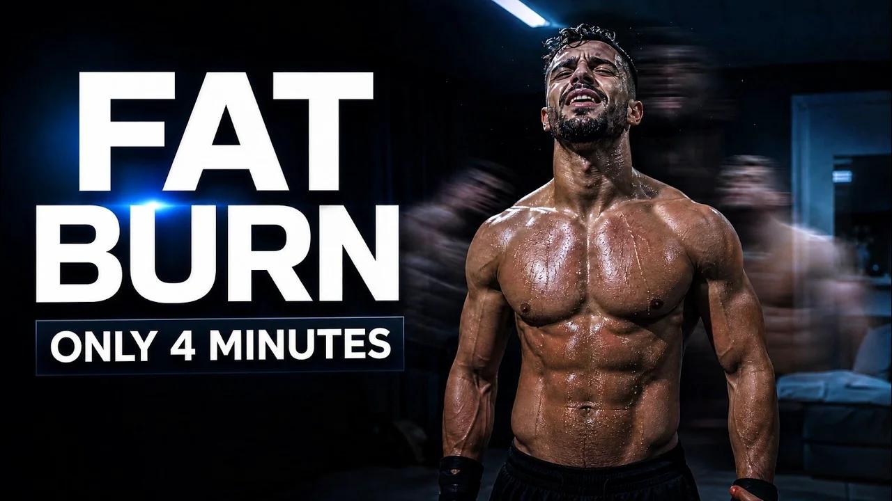 4-Minute Fat Loss Home Workout – Burn Fat Fast
