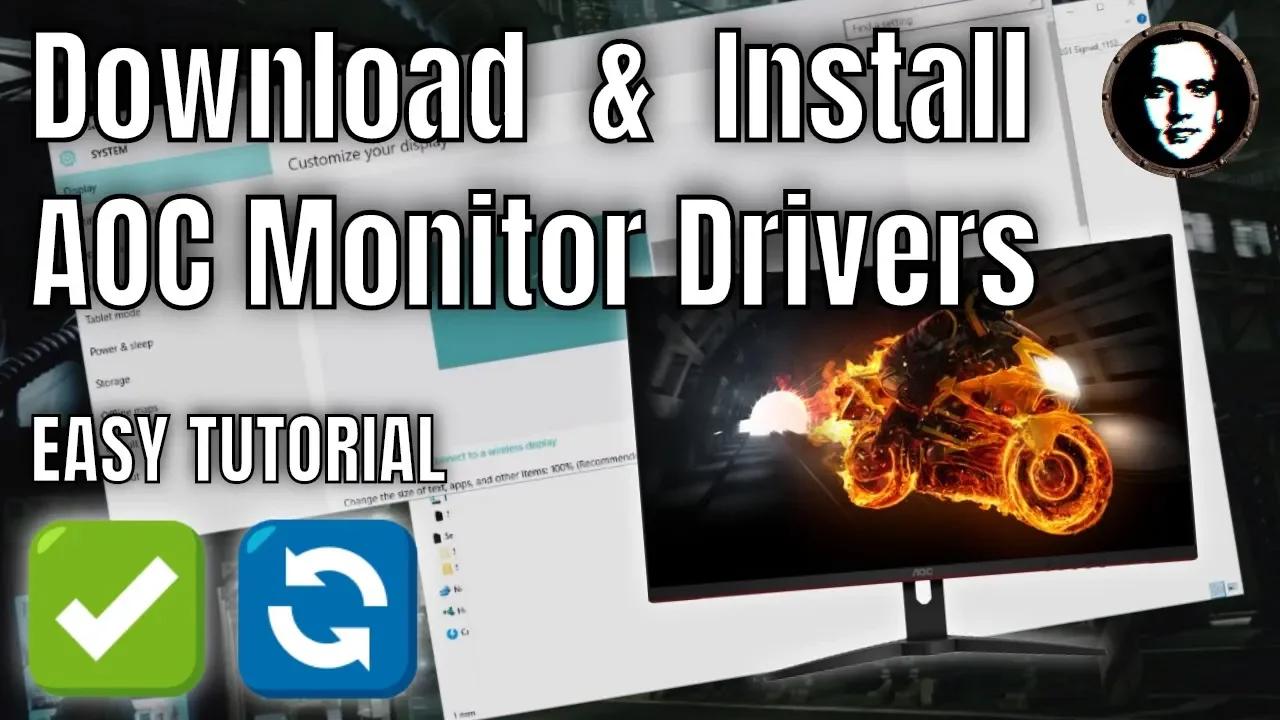How to download and install AOC monitor drivers manually for Windows 10 ...