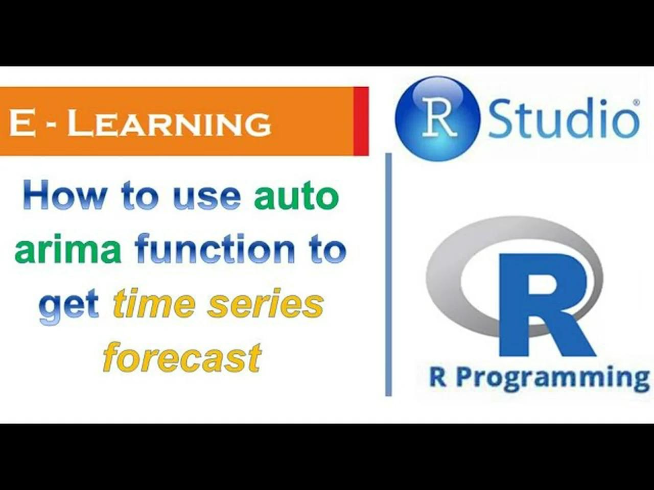 R Programming - How to use auto arima function to get time series forecast