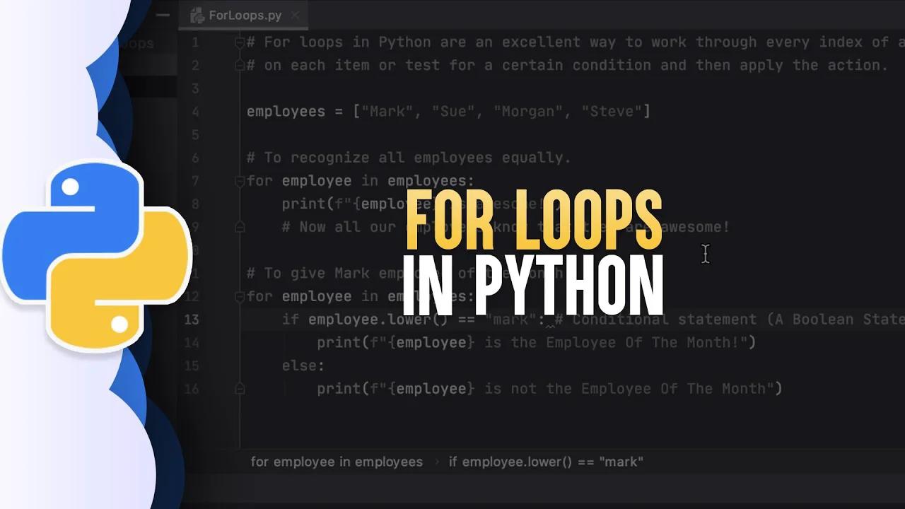 Loop Through Lists In Python | Python For Loops