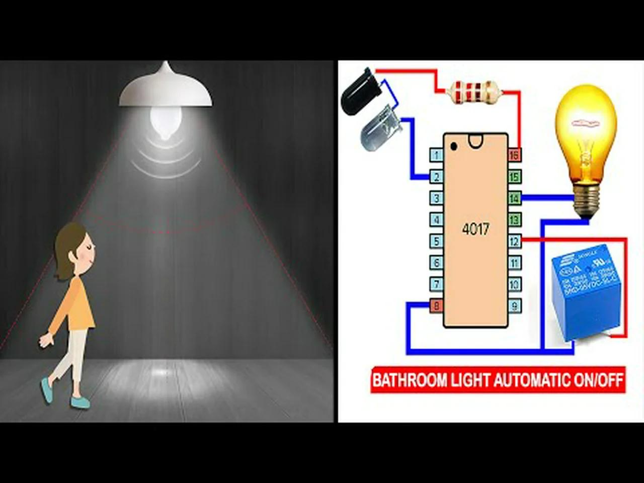 Automatic ON and OFF Light Switch | Automatic Washroom Light Switch ...