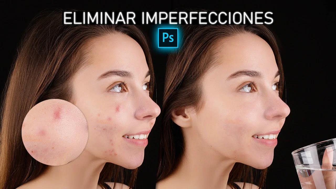 Eliminar IMPERFECCIONES de la CARA Photoshop 🔵