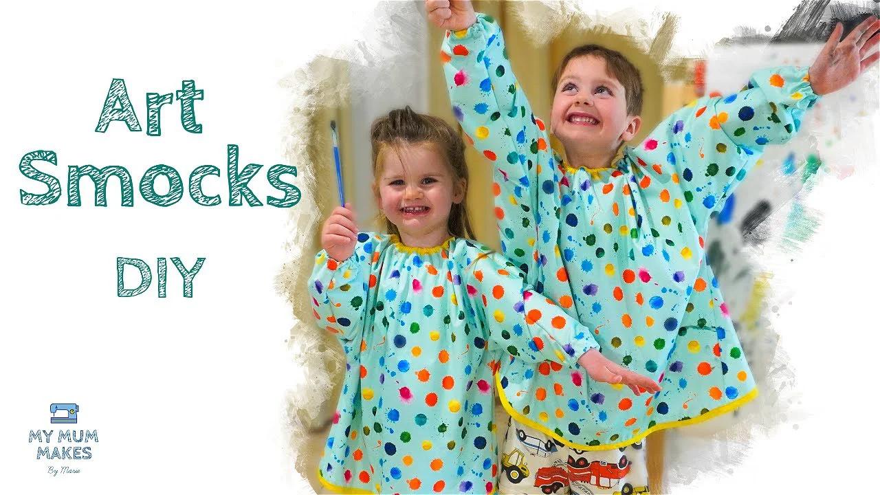 KIDS ART SMOCK DIY | How to Sew a Waterproof, Machine Washable Smock