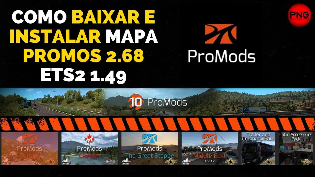 Ets2 como baixar e instalar mapa promods 2 68 passo a passo