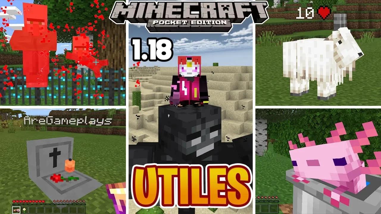 Top 10 ADDONS UTILES para Minecraft pe 1.18 a 1.18.32 (Bedrock) - PACK ...
