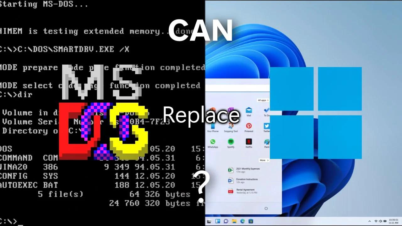 Can MS-DOS 6.22 (1994) Replace Windows 11? #DOScember