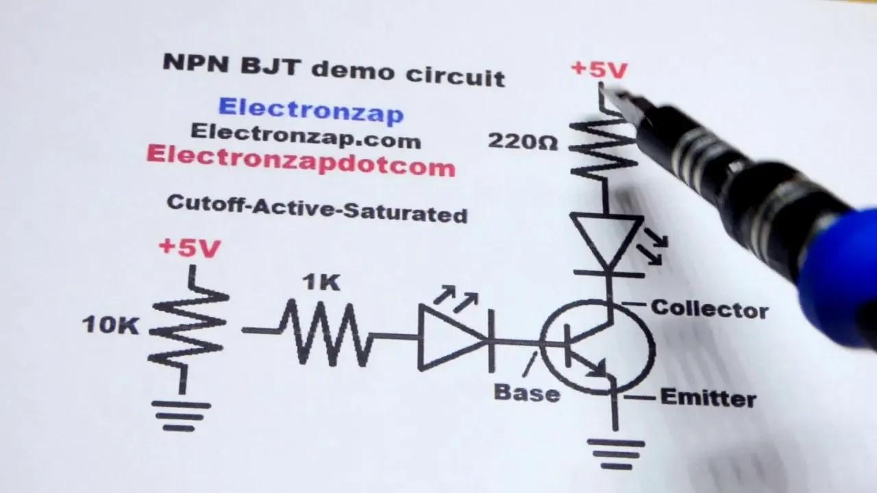NPN bipolar junction transistor BJT basic electronics properties